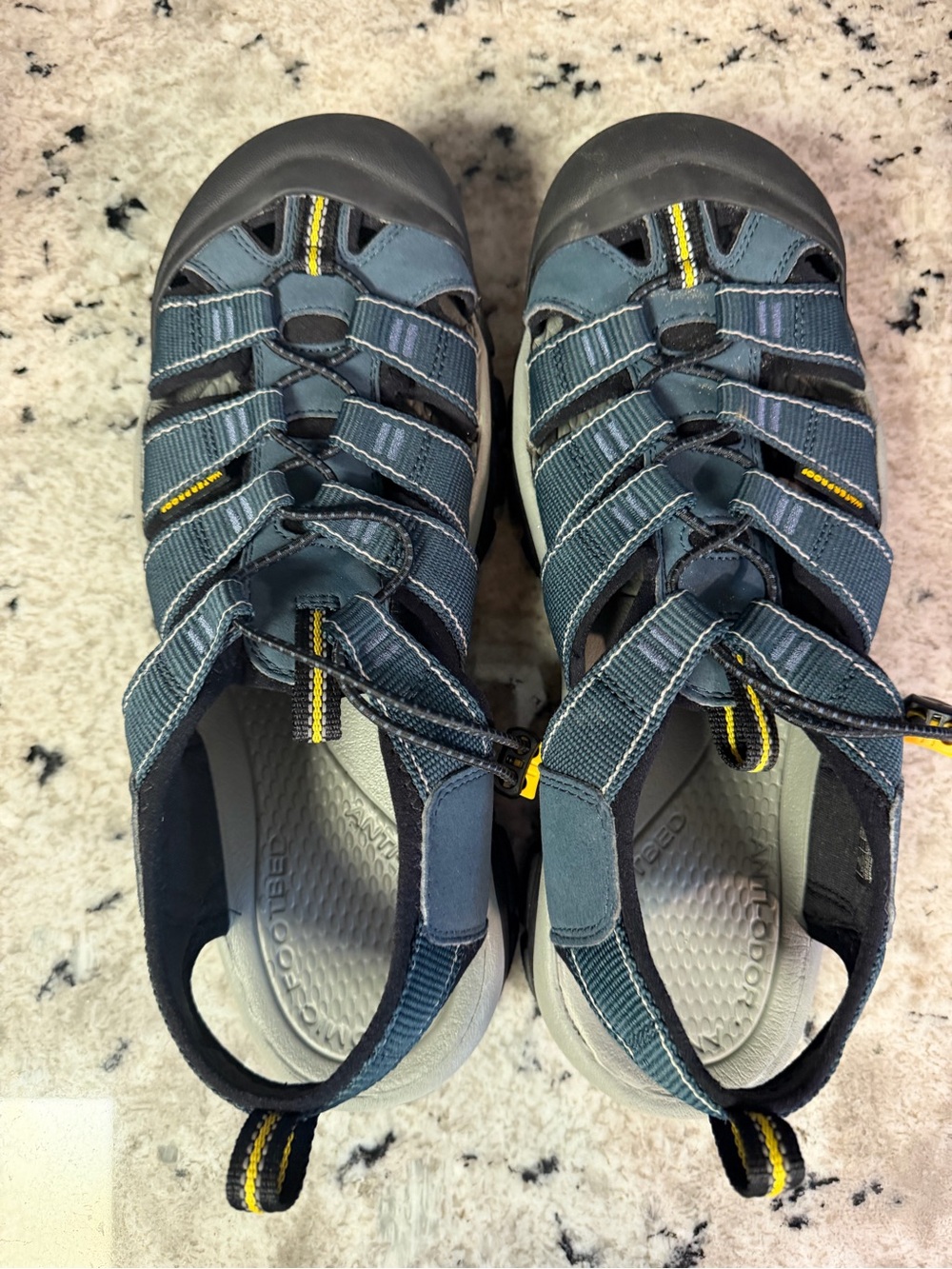 Keen Men’s Navy and Yellow Athletic Water Sandals
